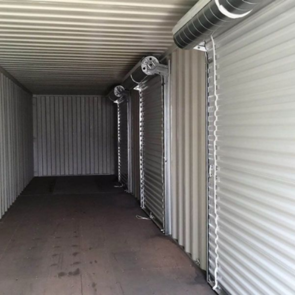 40-fuß-container mit 3 rolltoren